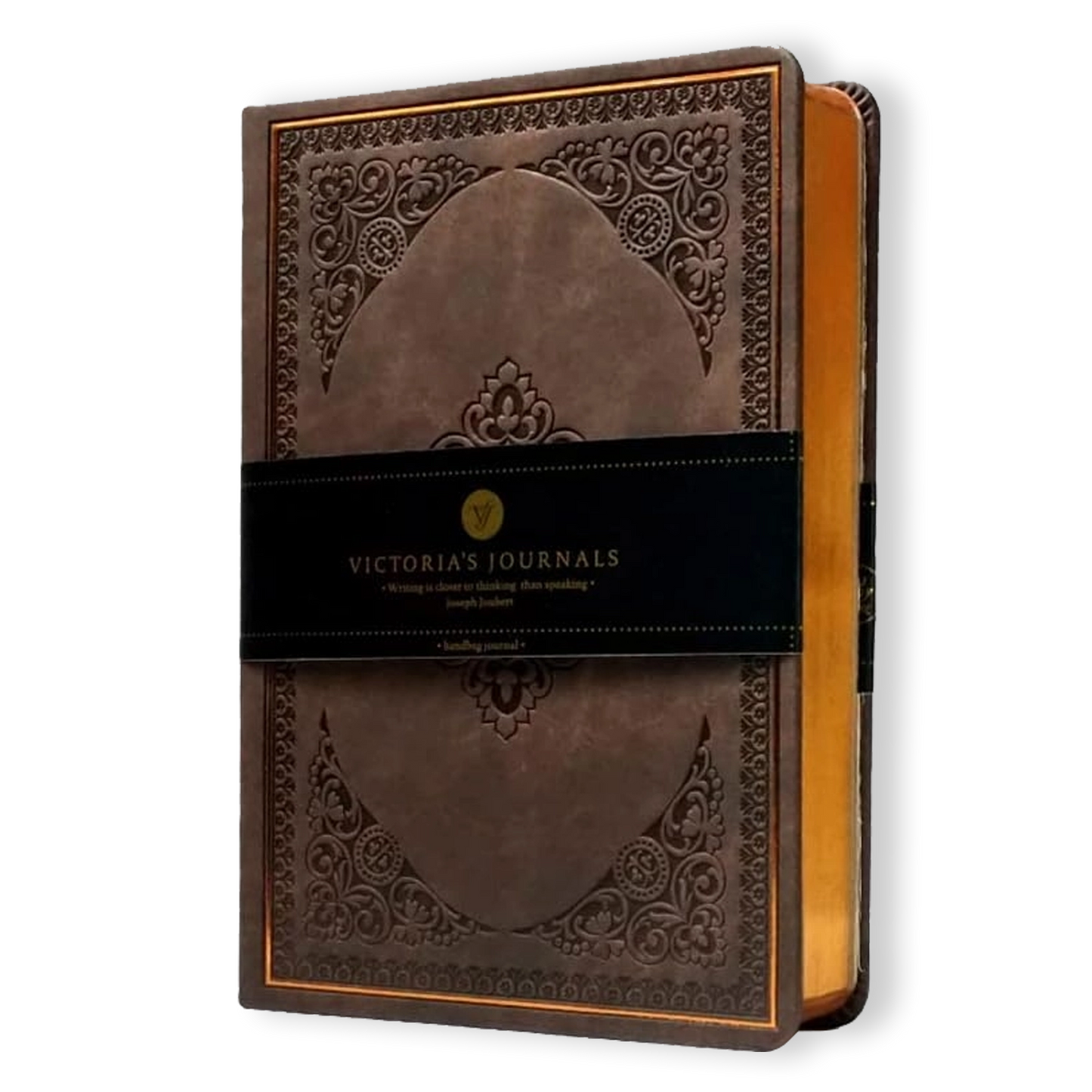 Vintage Classic Style Journal Vegan Leather (Brown) S