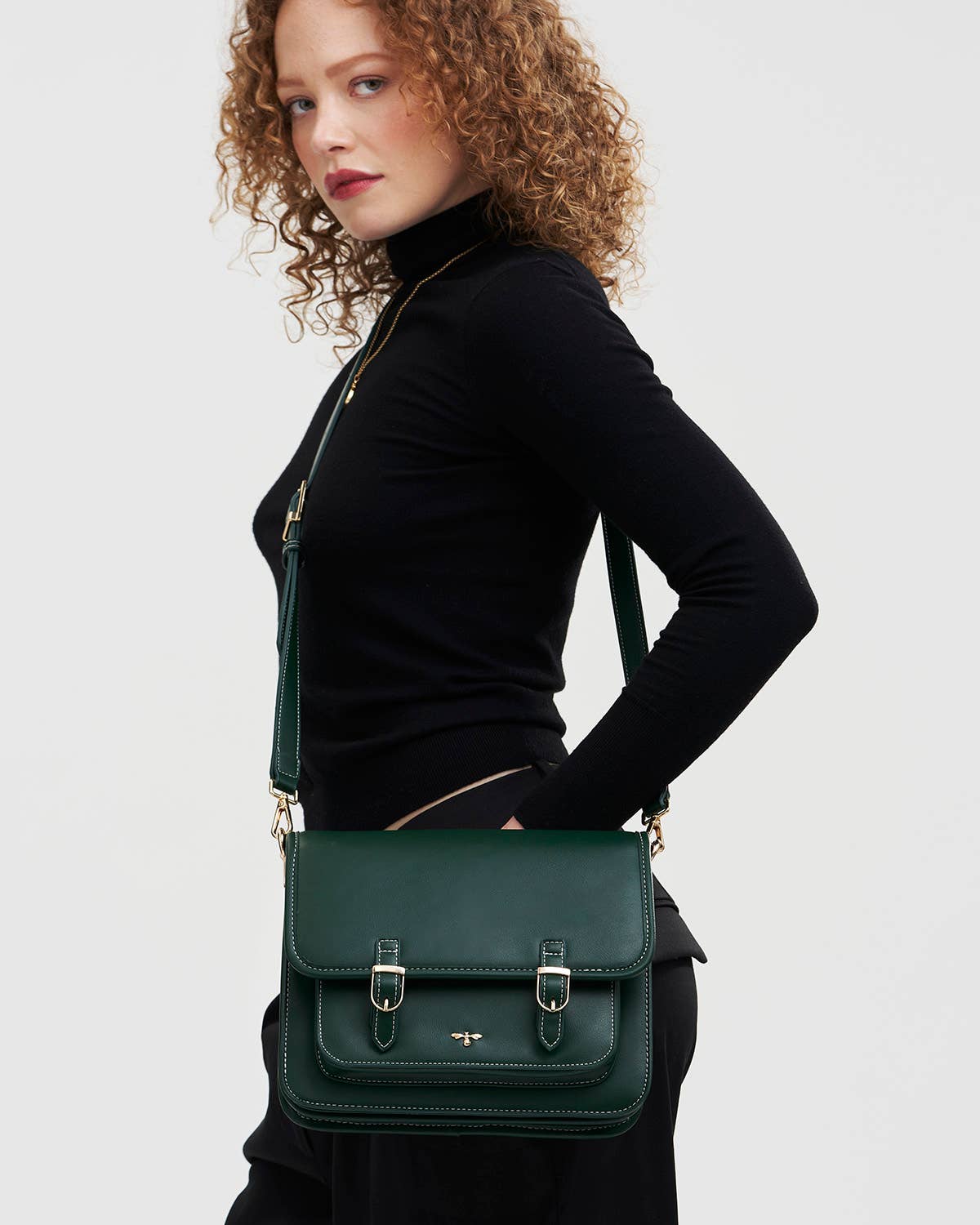 Into the Woods Green Classic Satchel