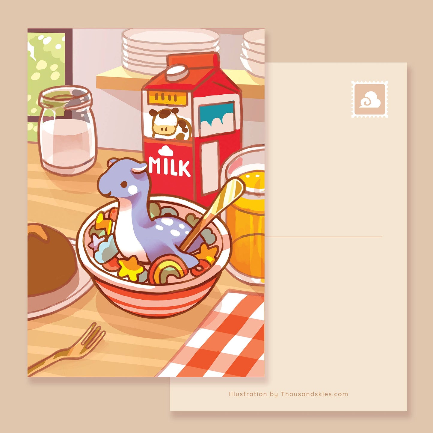 Postcard Cereal Monster