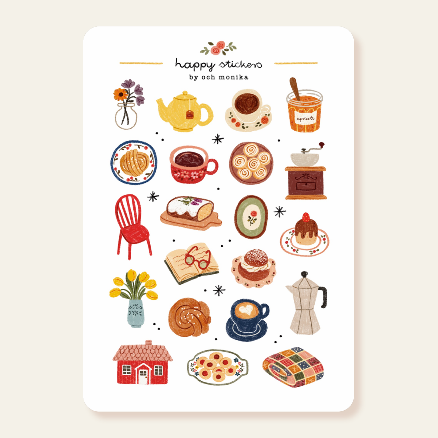 Fika - Planner & Journal Stickers | A6 Matte Paper