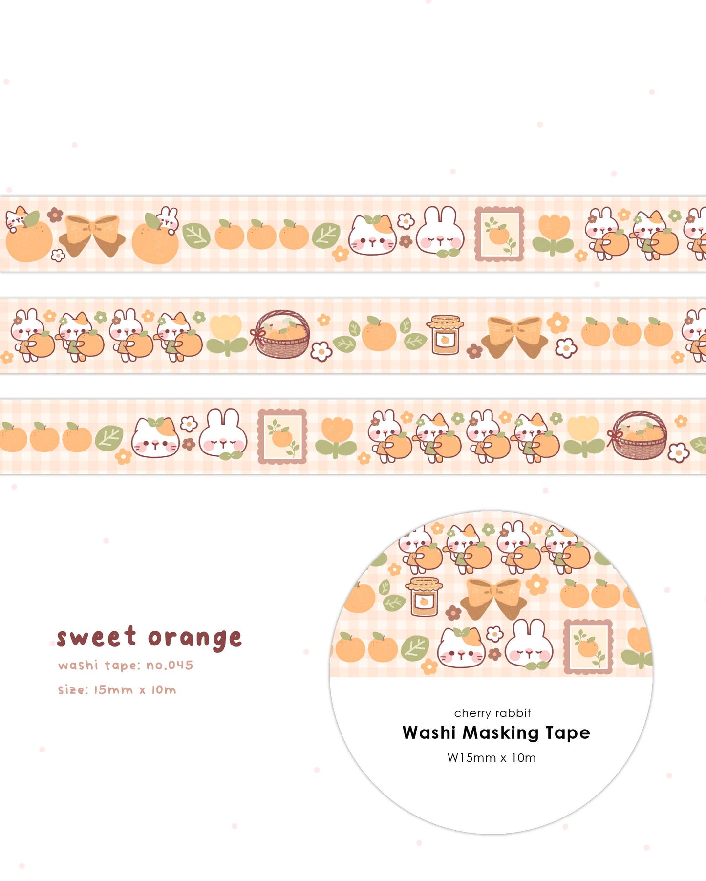 Sweet Orange Washi Tape