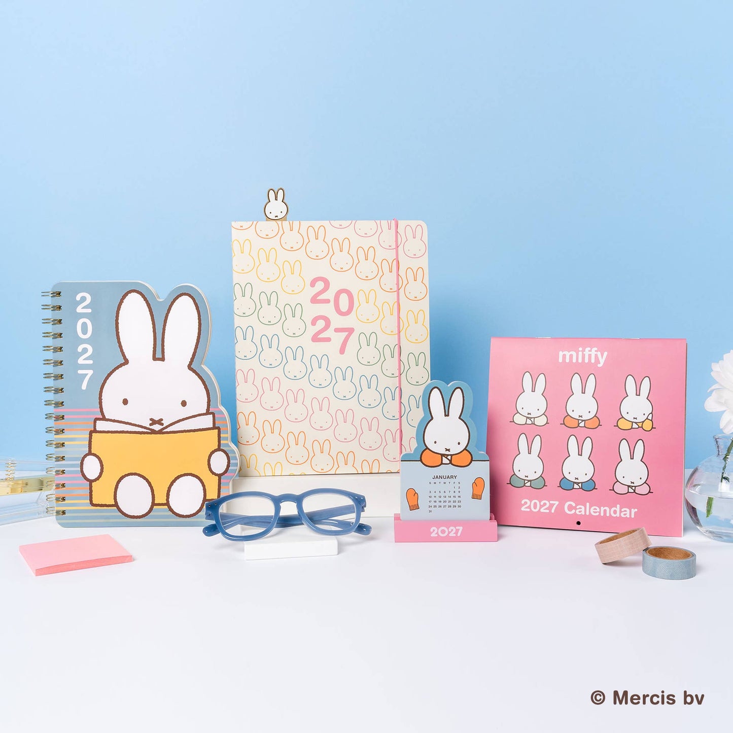 2027 Miffy A Year in Color Just Right Monthly Planner with Enamel Charm Bookmark