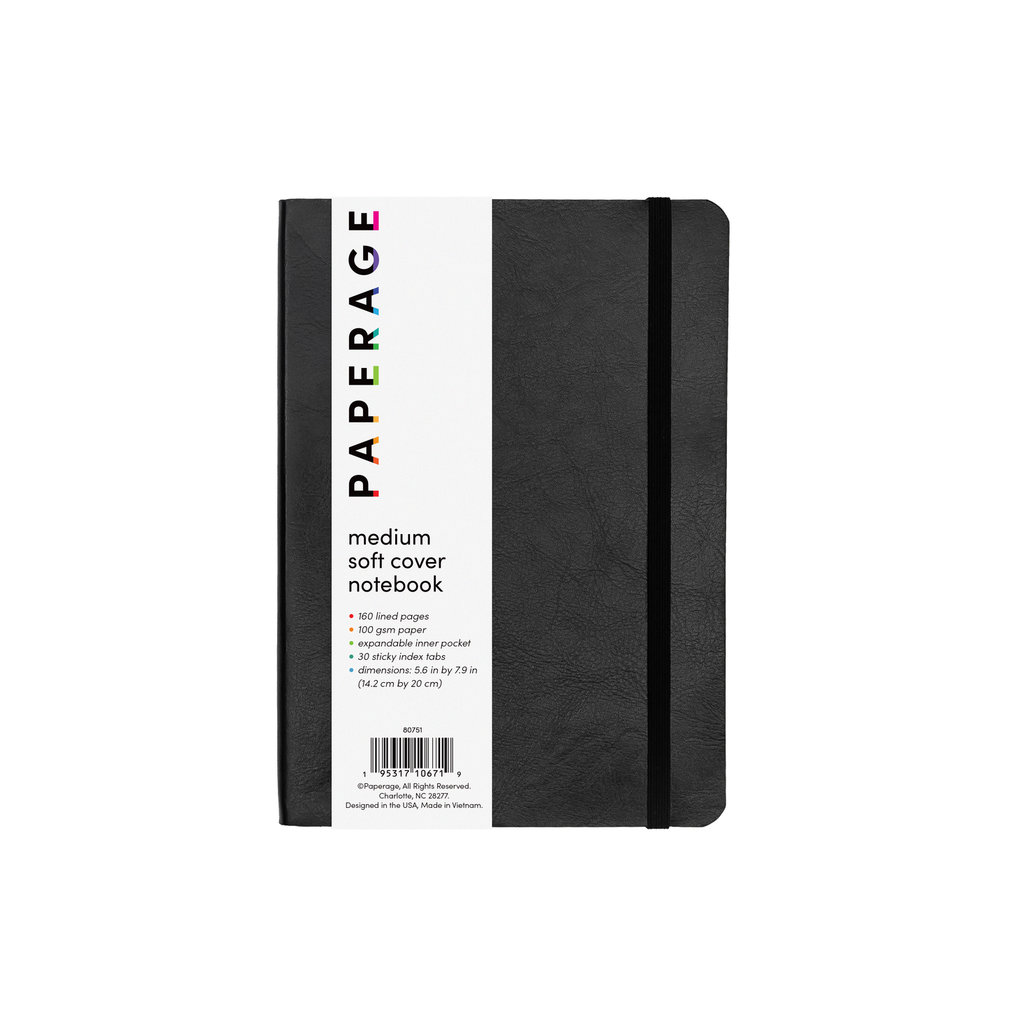 160PG Medium Softcover Lined Journal Notebook