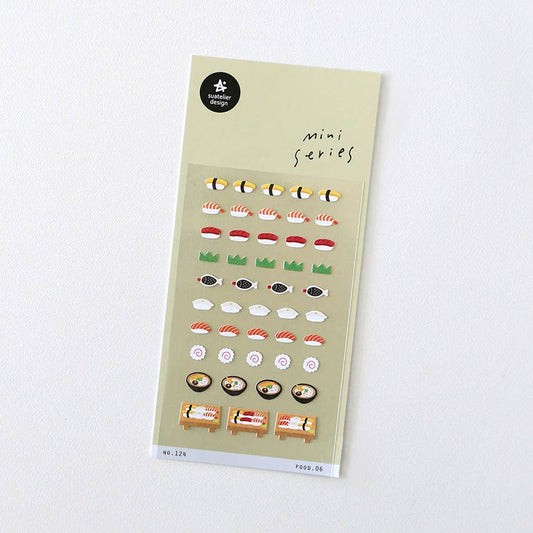 Suatelier-no.124 Food.06 sushi Sticker Sheet