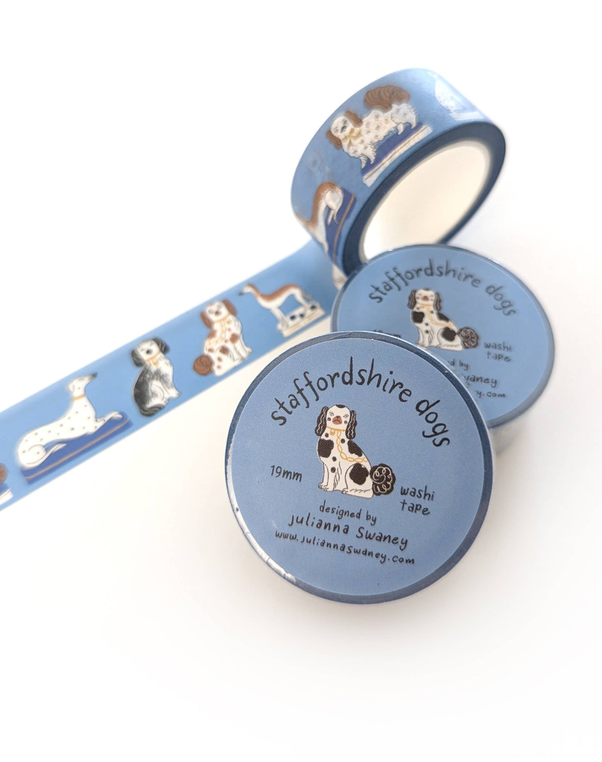 Staffordshire Dogs  Washi Tape 19mm
