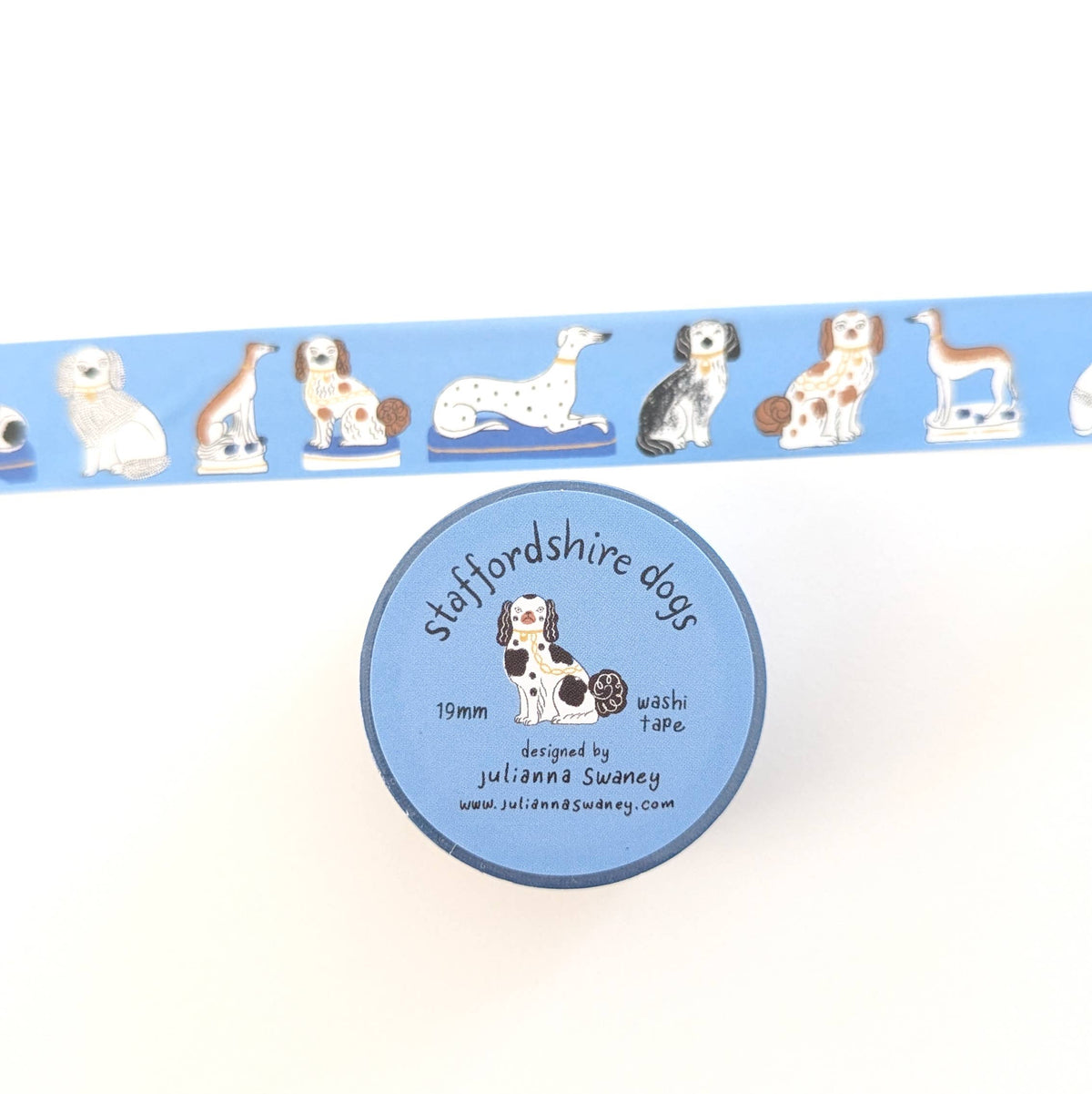 Staffordshire Dogs  Washi Tape 19mm