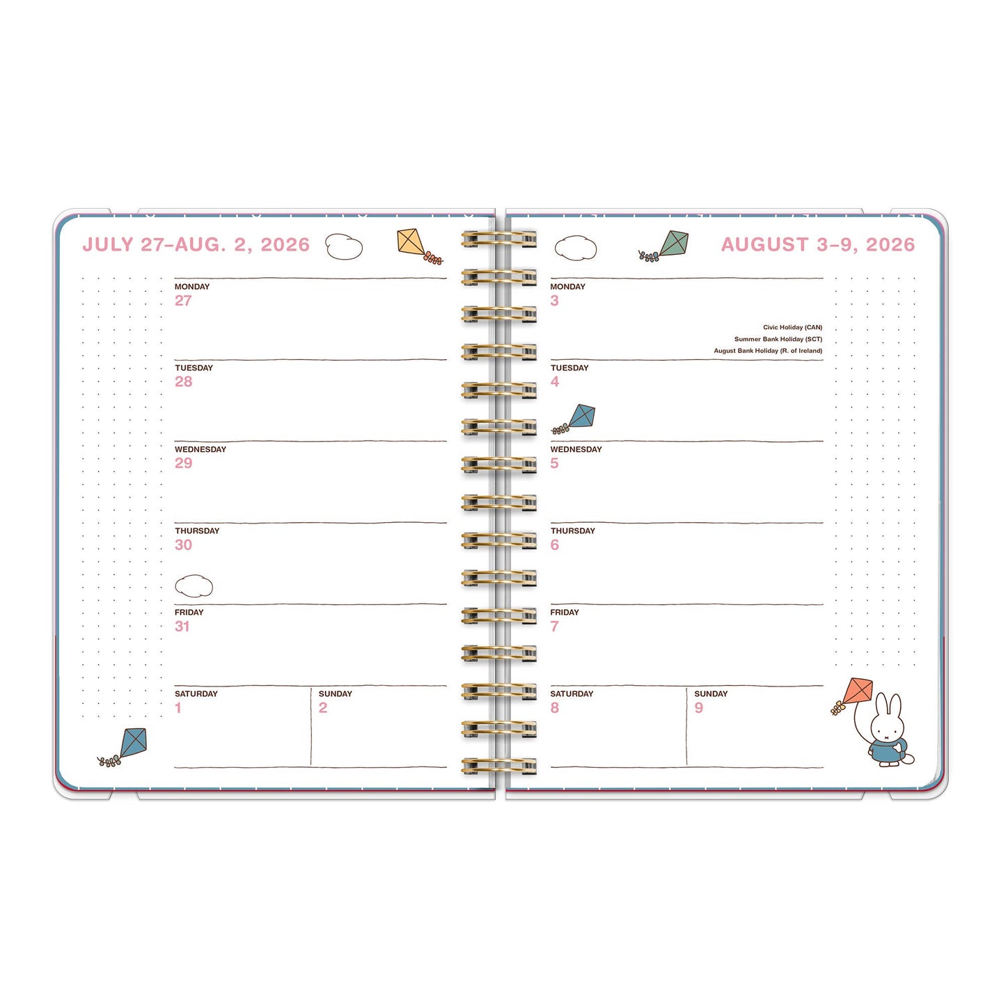 2027 Miffy A Year in Color Deluxe Compact Flexi Planner
