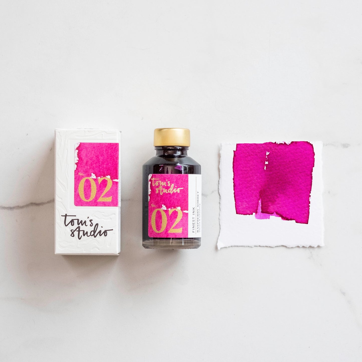 Tom's Studio Fountain Pen Ink - Raspberry Sorbet