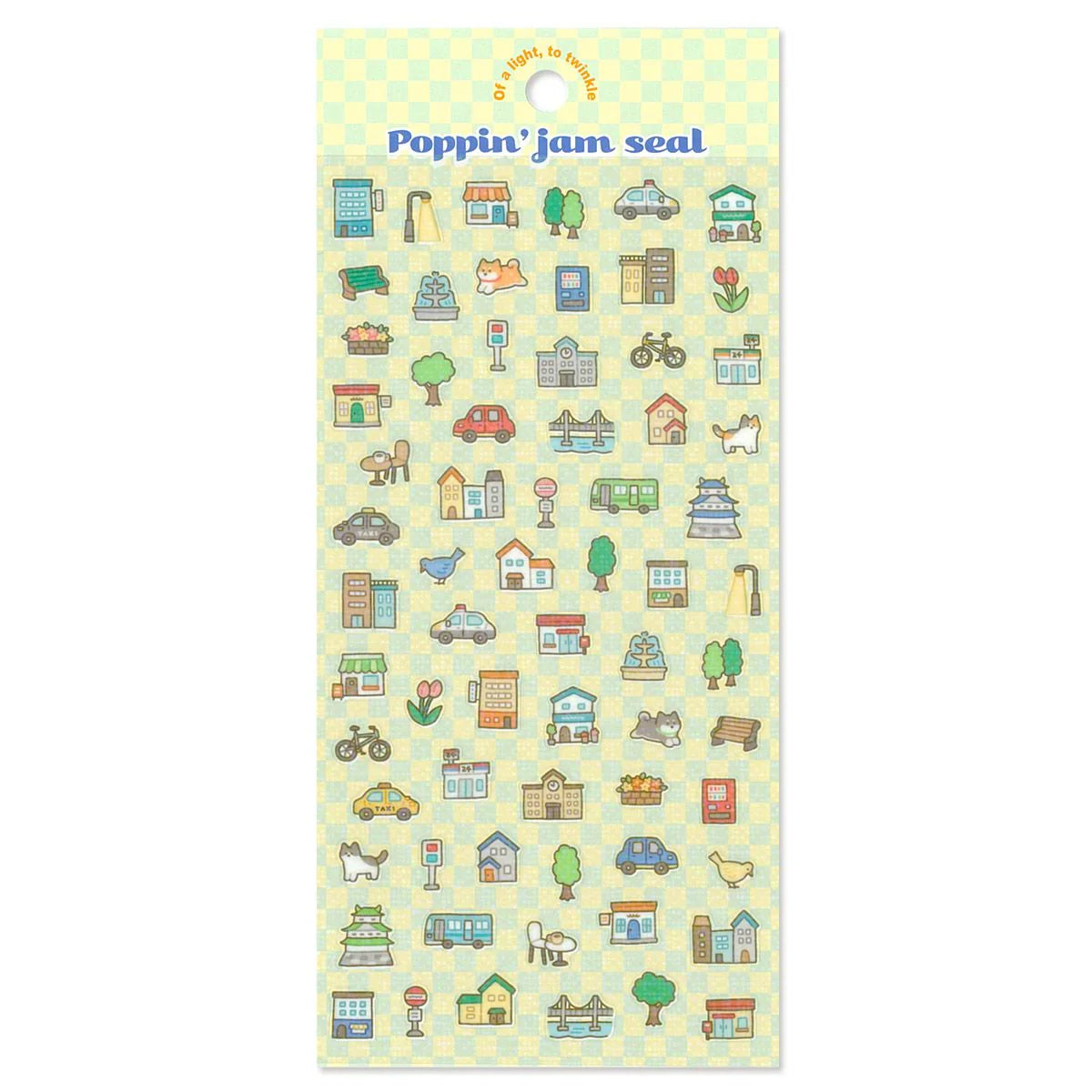 Mind Wave Poppin' Jam Sticker - Town