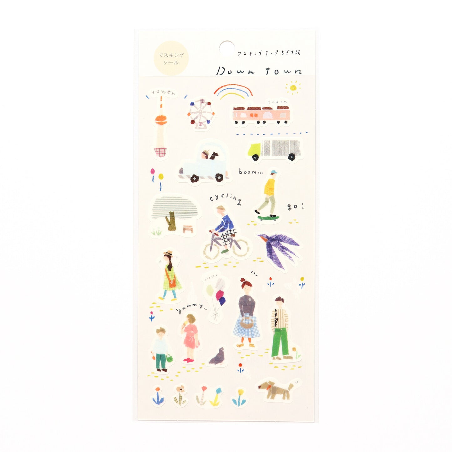 Miki Tamura Stickers - Down Town