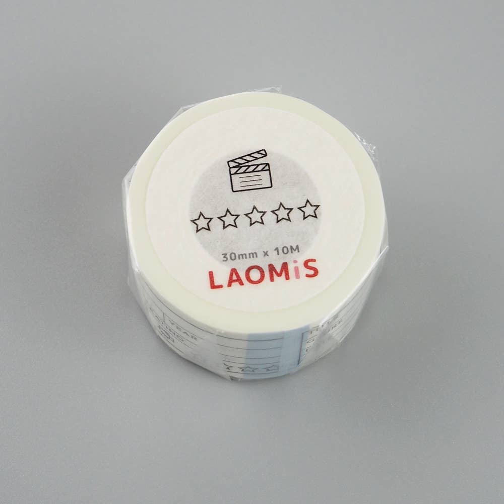 LAOMIS 5 Star Movie, Cinema Rating Writable Washi Stickers