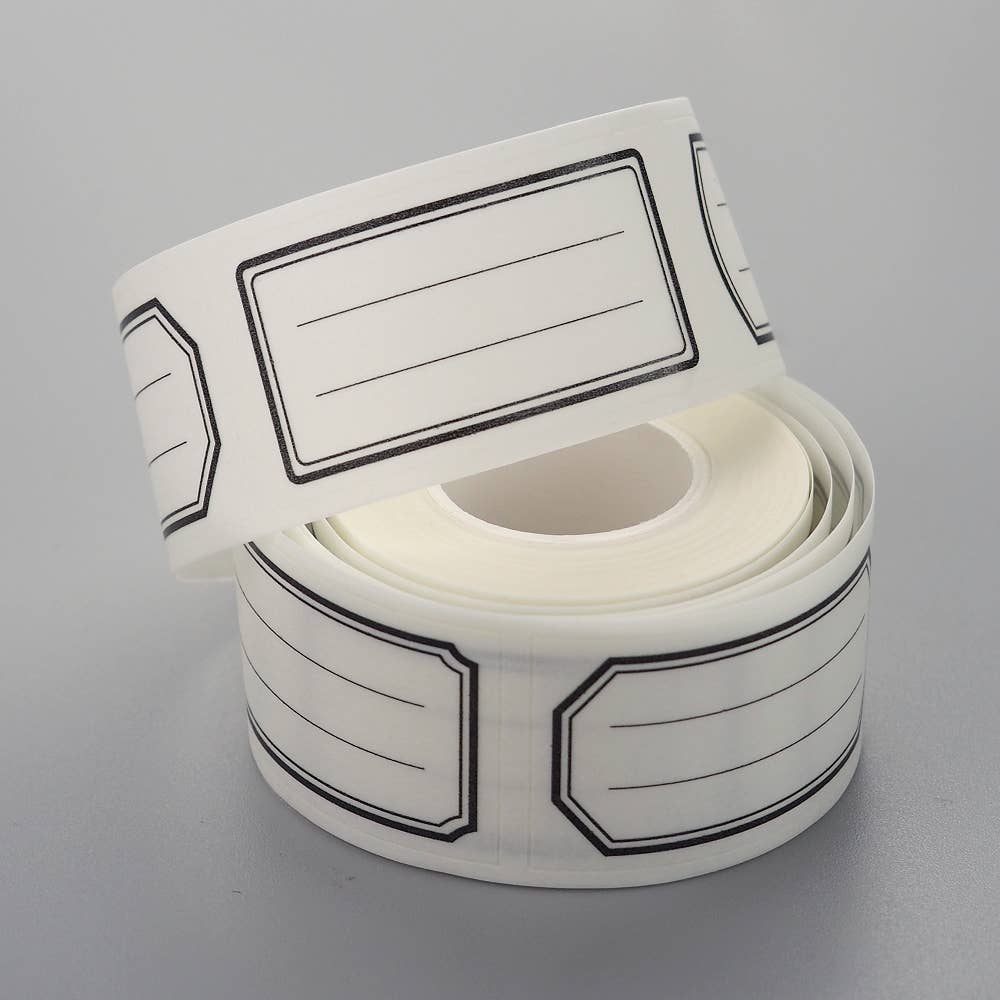 LAOMiS Black Frame Label Writable Washi Stickers