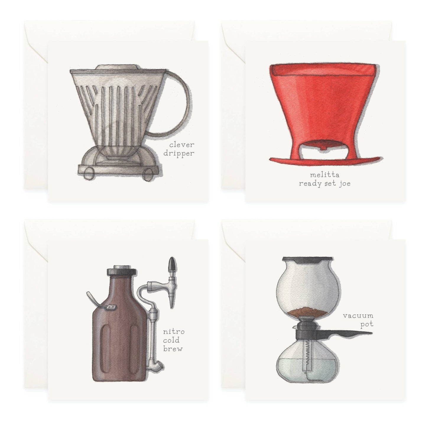Mini Cards Set / Coffee Brewing