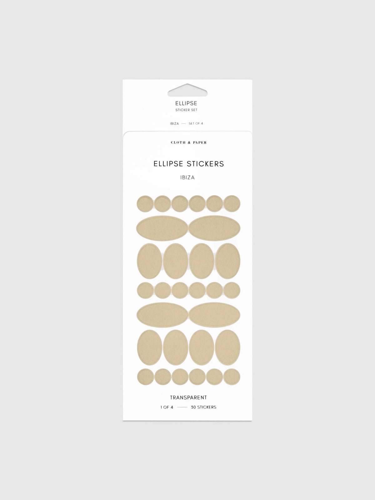 Ellipse Shape Stickers