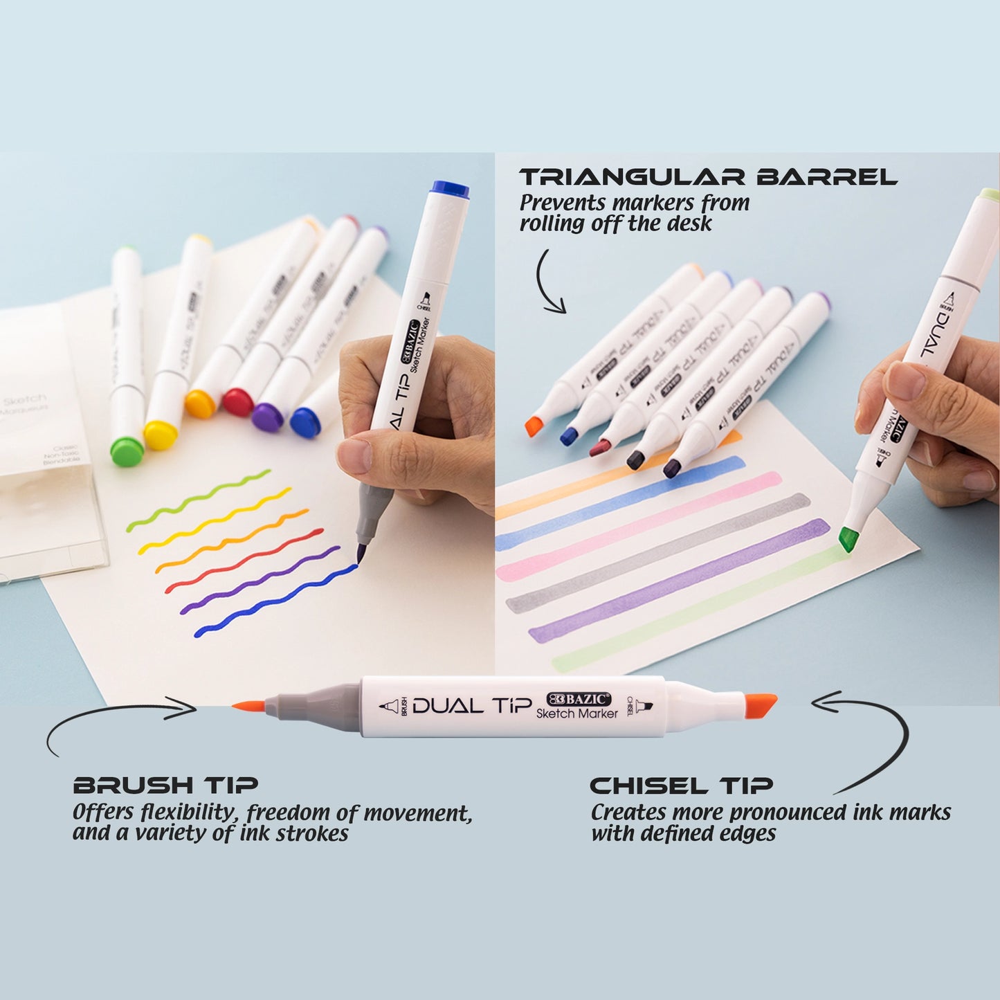 Dual Tipped Alcohol-Based Markers