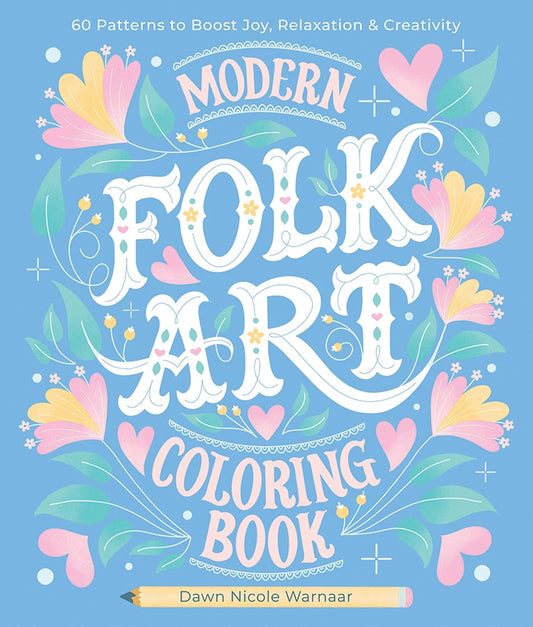 Modern Folk Art Coloring Book