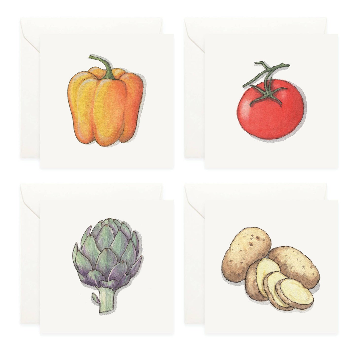 Mini Cards Set / Vegetables