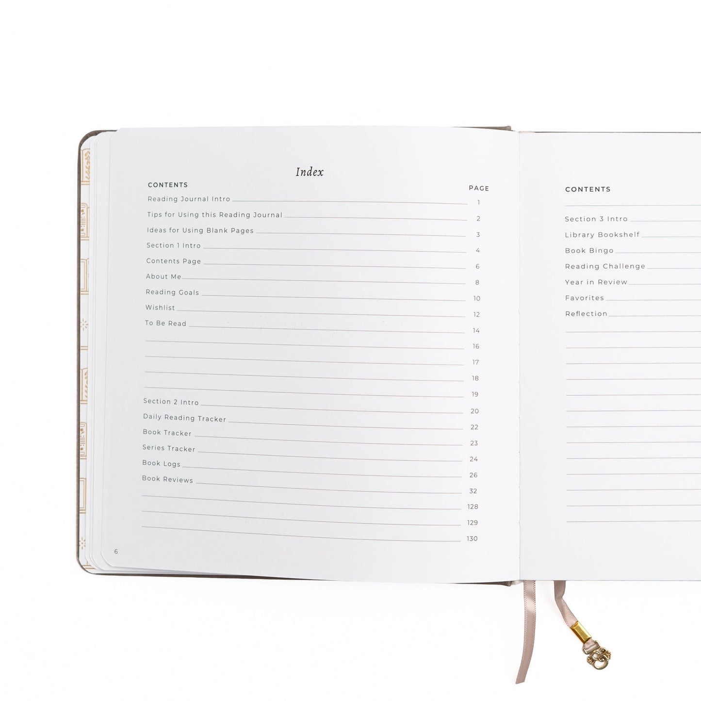 Vintage Library in Lilac: Reading Journal (A5 Size)