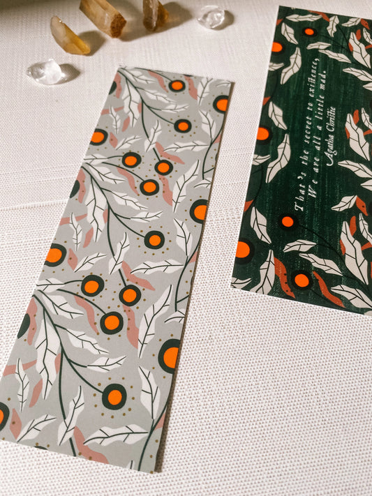 Bookmark: We Are All A Little Mad - Literary Quote
