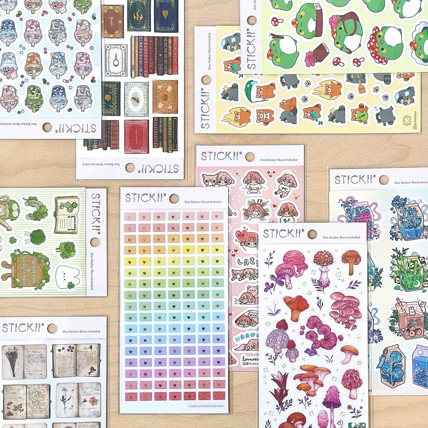 Woodland Tea Party Sticker Sheet