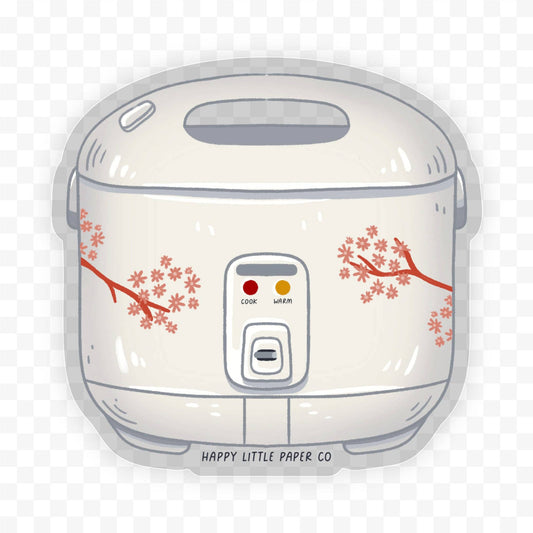 Vinyl Sticker-Rice Cooker  (Food, Asian)