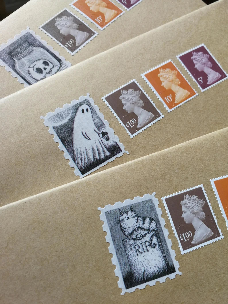 Spooky Stamps Art Washi Tape