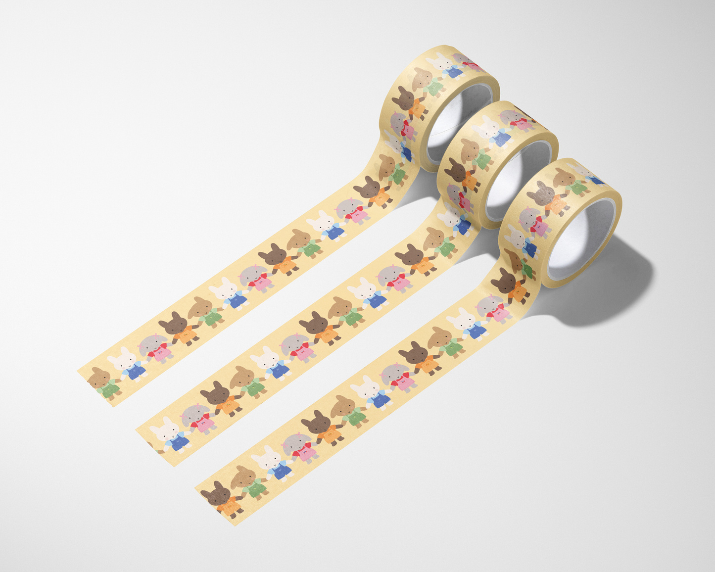 Buns in Overalls Washi Tape