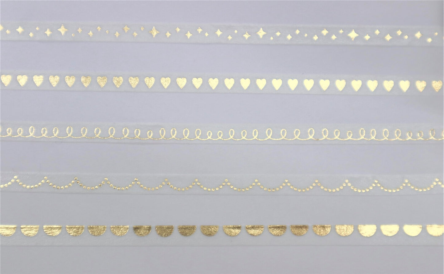 Scalloped Foil 5mm Clear Washi Tape