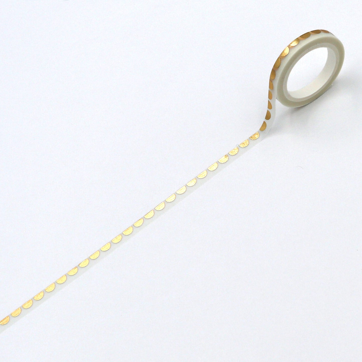 Semicircle Foil 5mm Clear Washi Tape