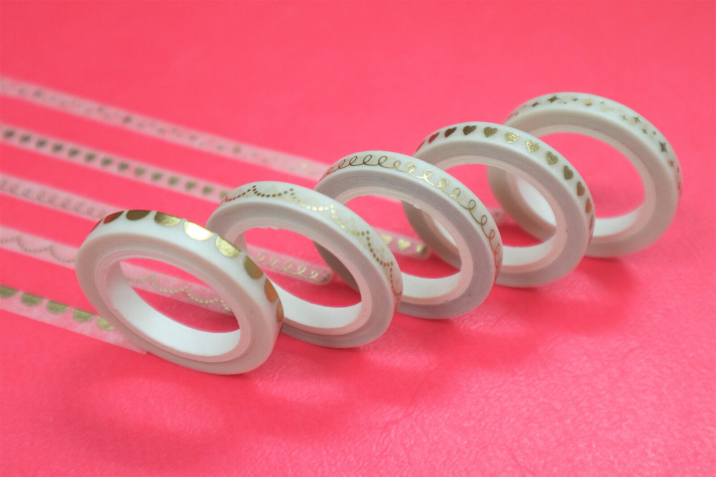 Semicircle Foil 5mm Clear Washi Tape