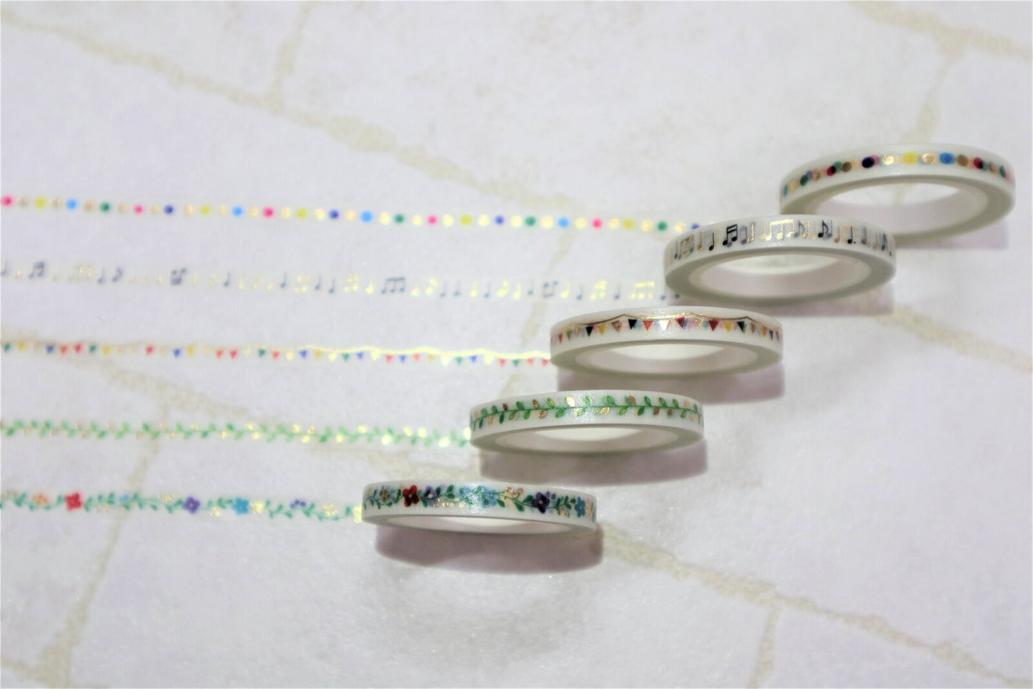 Garland Foil 5mm Clear Washi Tape (Flag Banners)