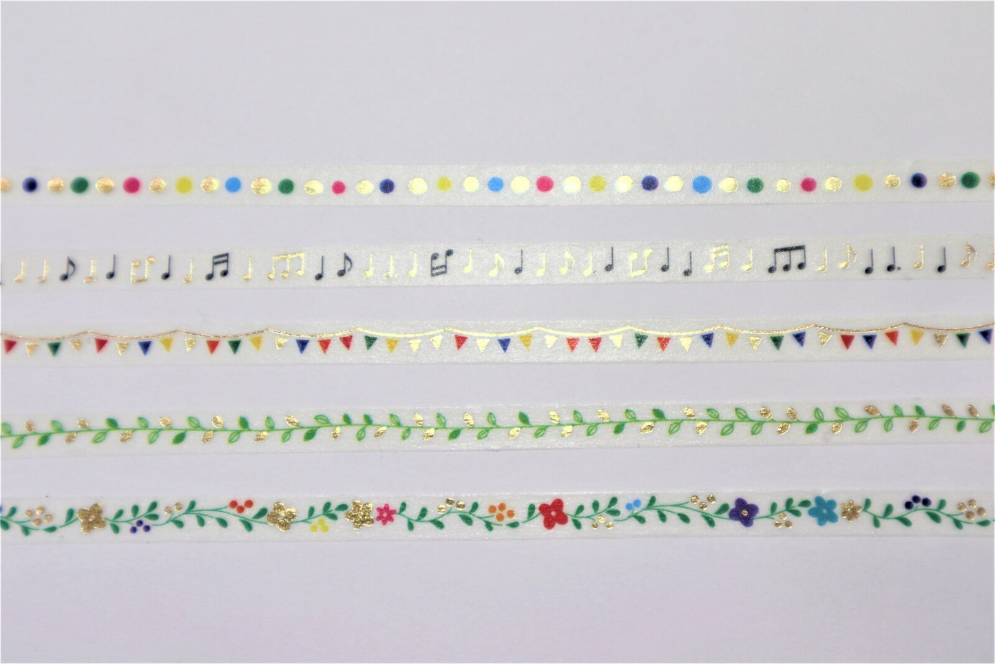 Leaf Foil 5mm Clear Washi Tape