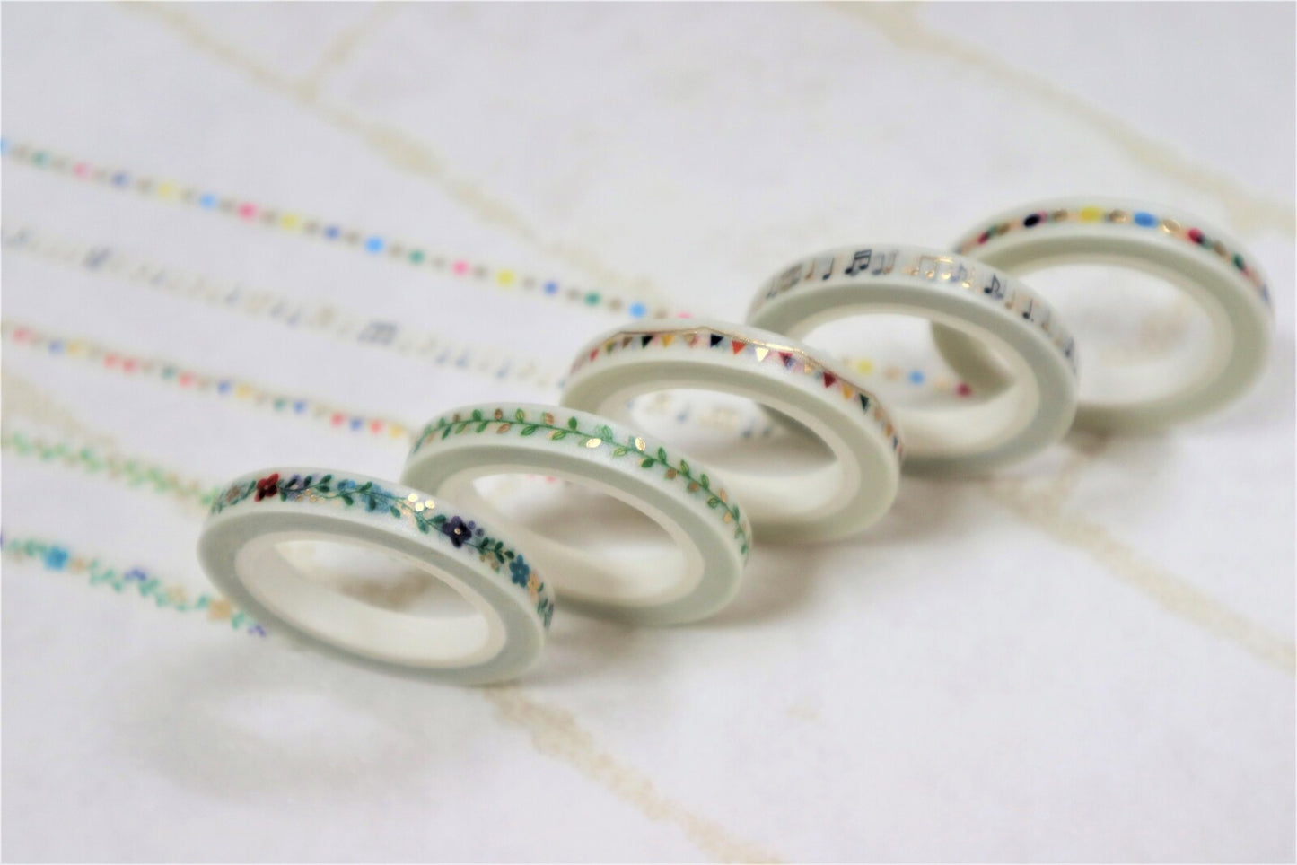 Flower Foil 5mm Clear Washi Tape