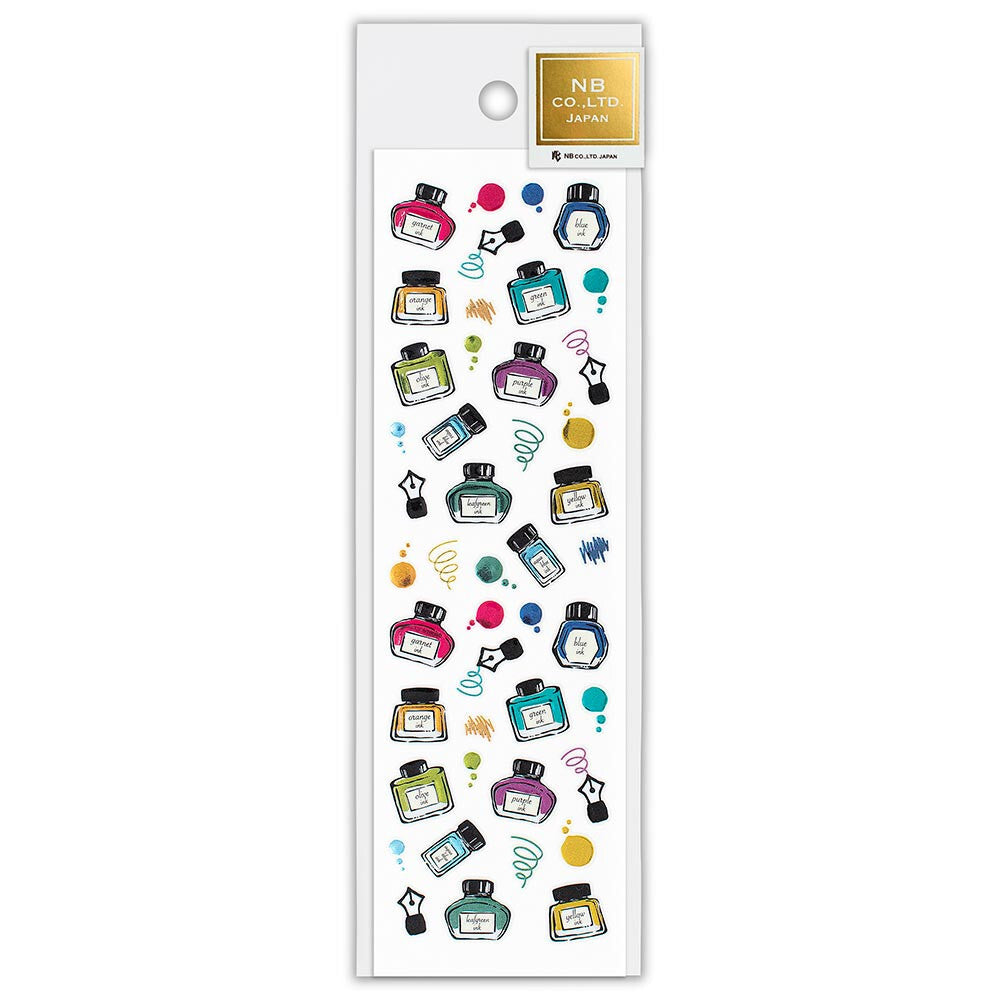 Bijoux Seal Fountain Pen Ink Sticker Sheet