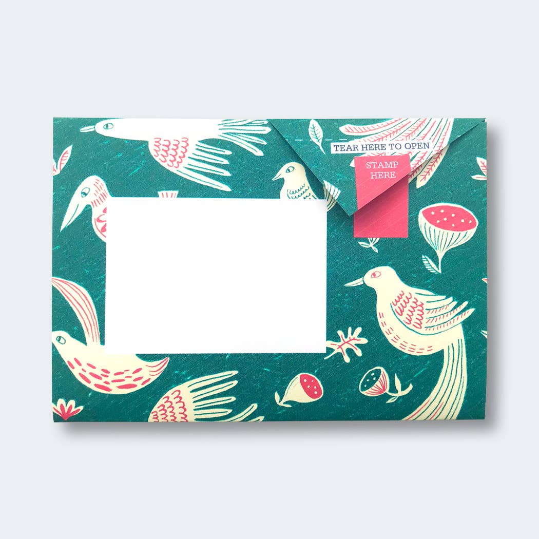 Fig & Feather Pigeon, Folding Letter Set – Pack of 6 Letters