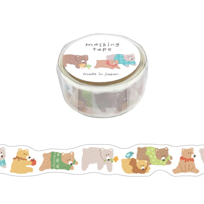 Bear March Die-Cut Washi