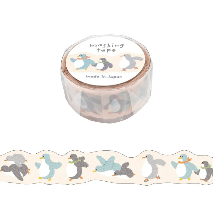 Penguin Walk Die-Cut Washi