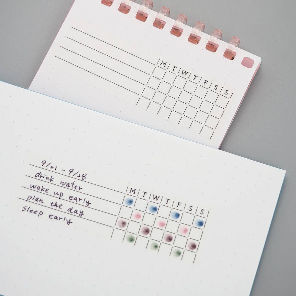 LAOMiS Weekly Habit Tracker Writable Washi Stickers