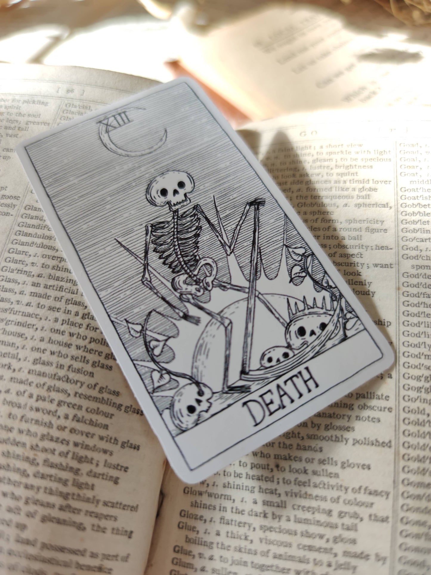 Death Tarot Card Vinyl Sticker