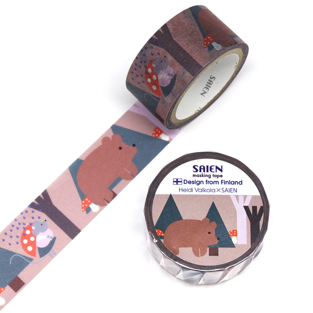 Heidi Valkola × Saien Bear Washi Tape