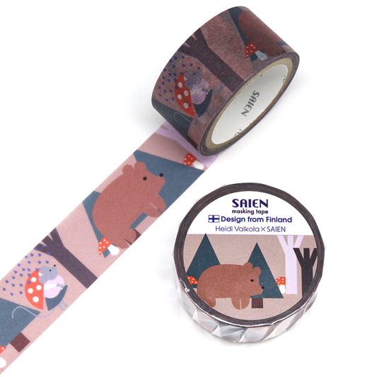 Heidi Valkola × Saien Bear Washi Tape