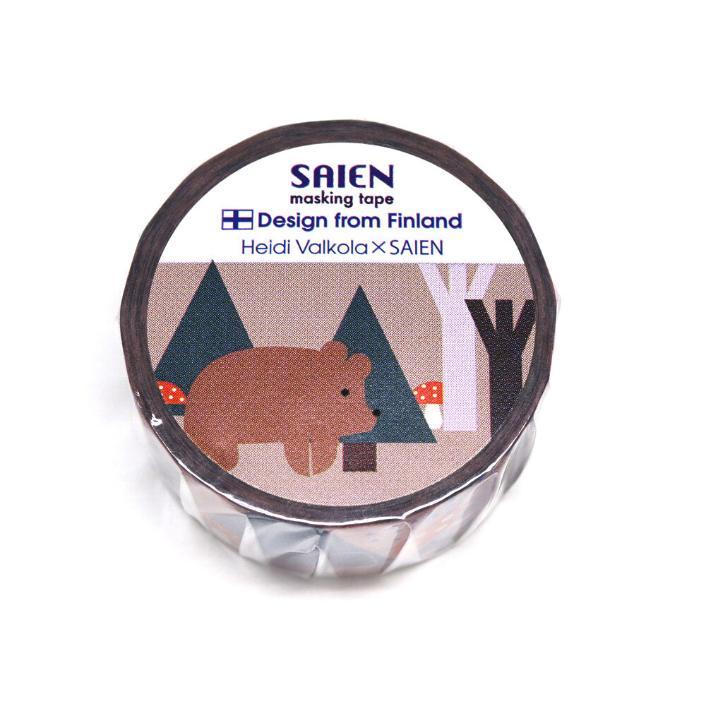Heidi Valkola × Saien Bear Washi Tape