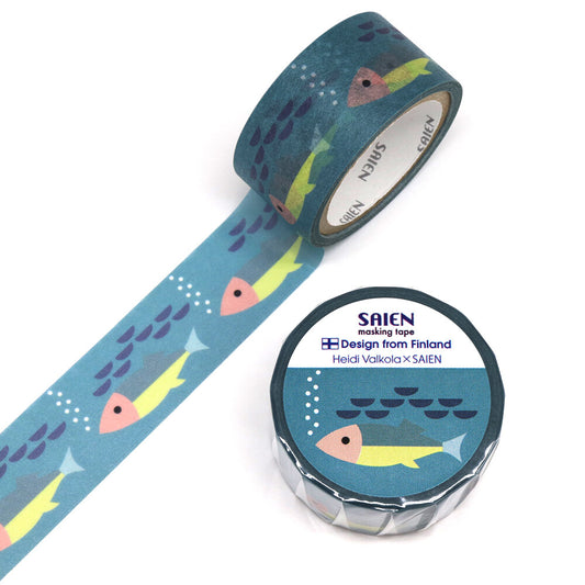 Fish Heidi Valkola × Saien Washi Tape