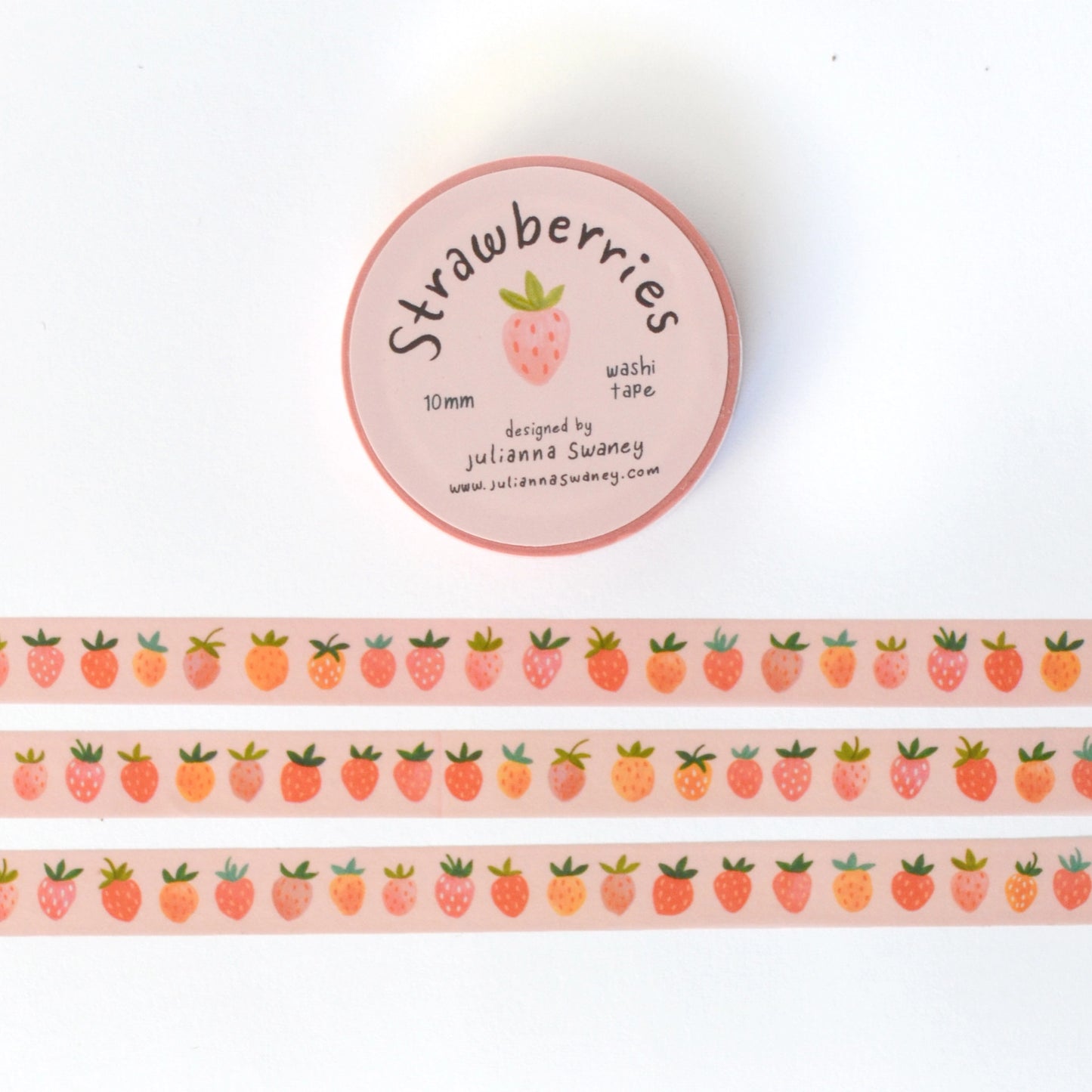 Little Strawberries Washi Tape 10mm