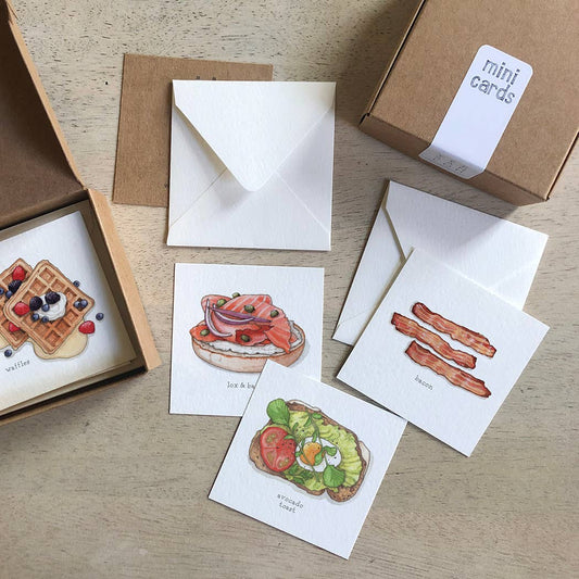 Mini Cards Set / Breakfast & Brunch
