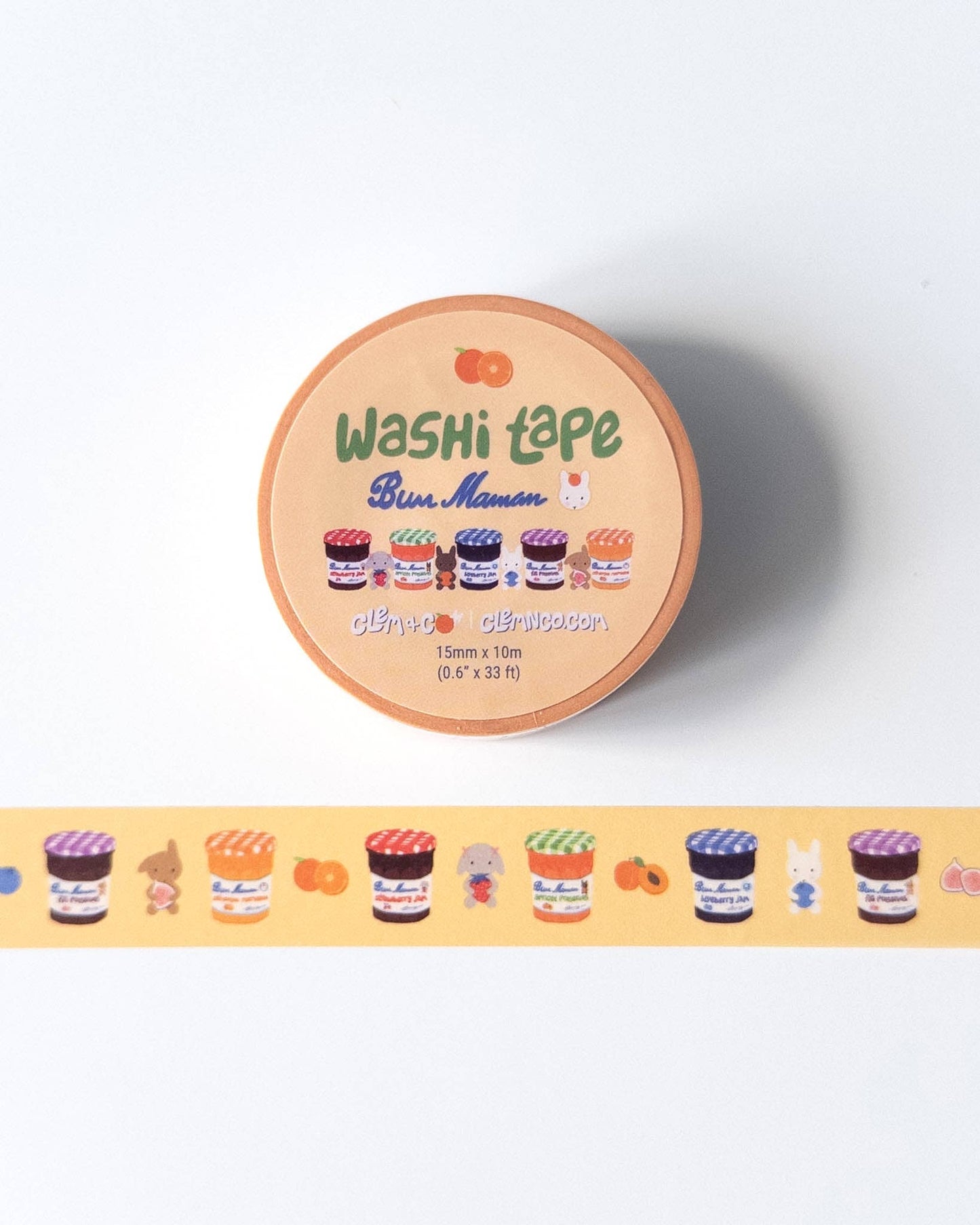 "Bun Maman" Bunnies & Jam Washi Tape