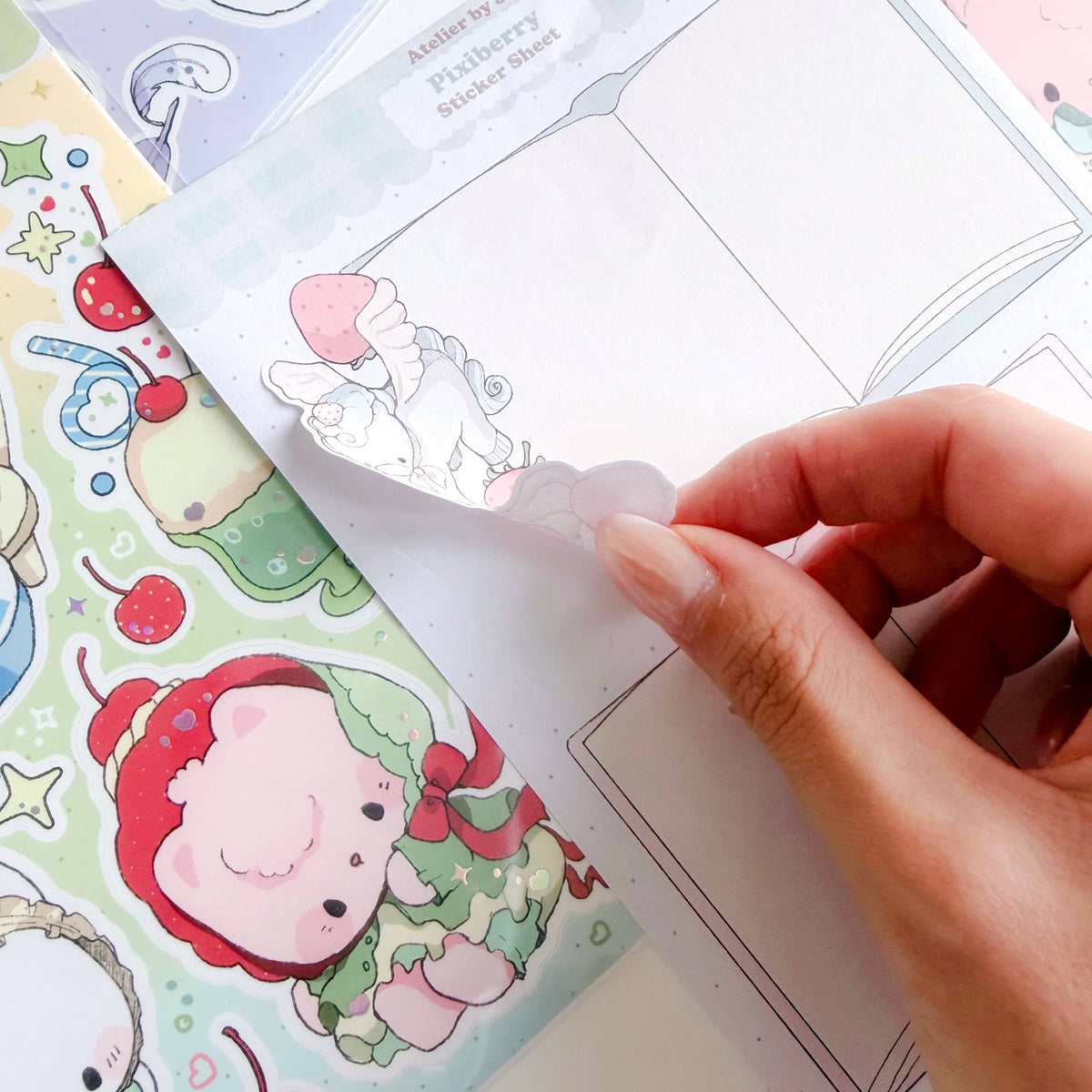 Pixiberry: Large Illustrative Sticker Sheet