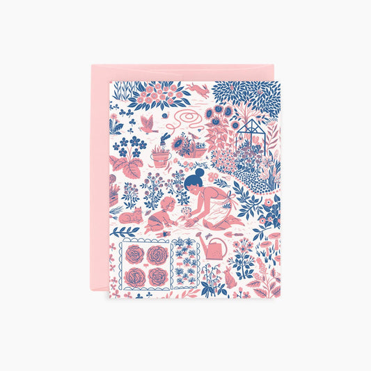 GARDENERS / tri fold greeting card