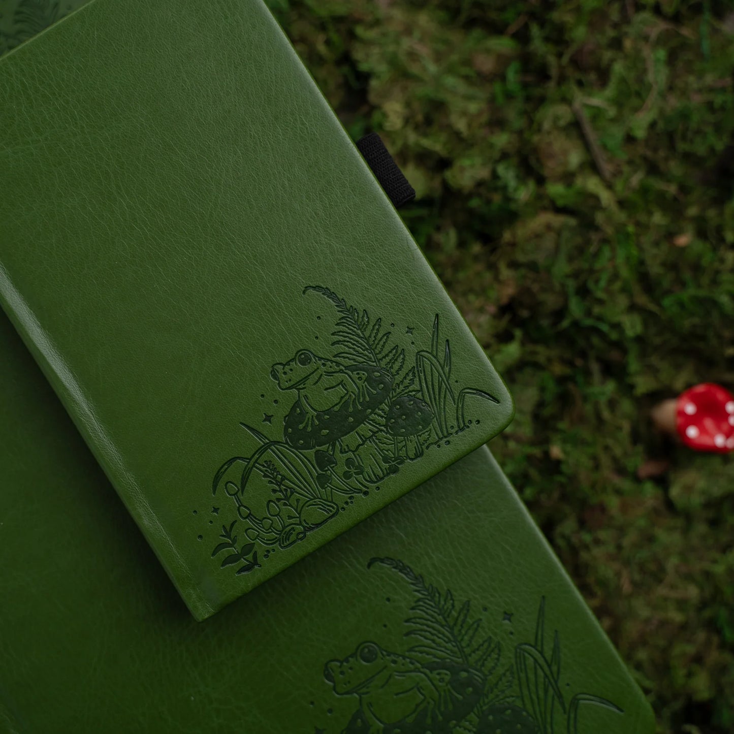 Mushroom Monarch Notebook: Dot Grid Traveler's Size