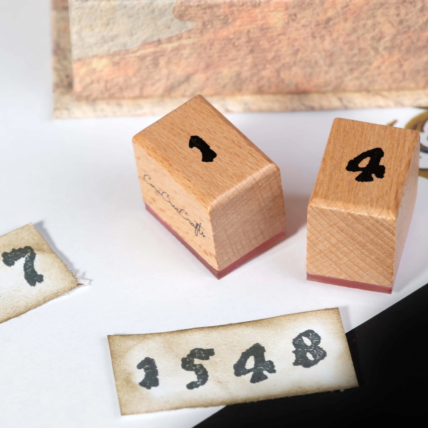 Wooden Stamp Set - Medieval Alphabet